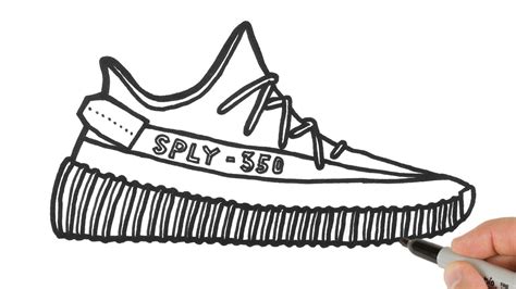 adidas yeezy drawing.